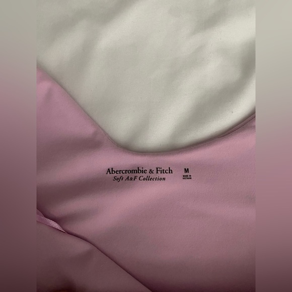 Abercrombie & Fitch Soft A&F Collection Pink Asymmetrical Bodysuit - Picture 5 of 7
